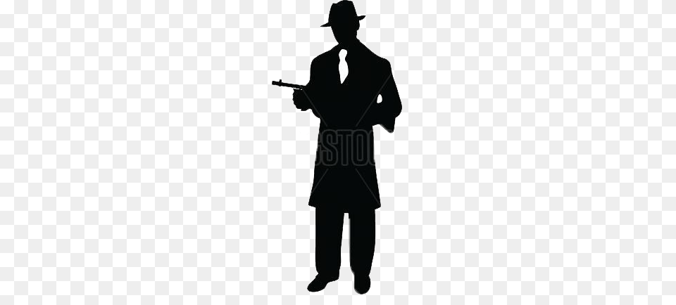 Collection Of Gangster Silhouette Them And Try, Adult, Person, Man, Male Free Png