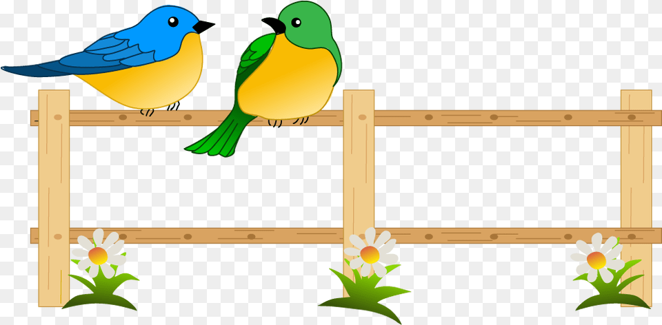 Collection Of Garden Wood Railing Clipart, Fence, Animal, Bird, Jay Png Image