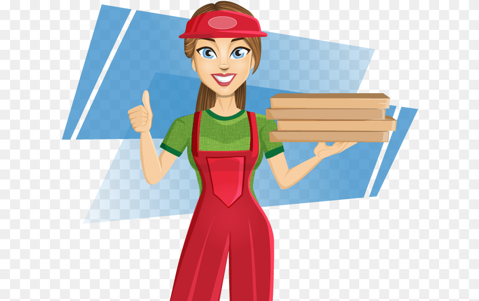Collection Of Girl Civil Engineer Clipart High Quality Pizza Delivery Girl Clipart, Child, Female, Person, Face Png Image