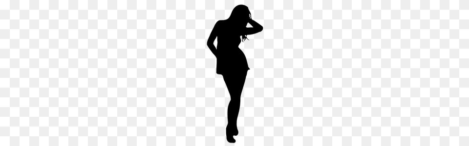 Collection Of Girl Silhouette Clip Art Them And Try, Gray Free Png Download