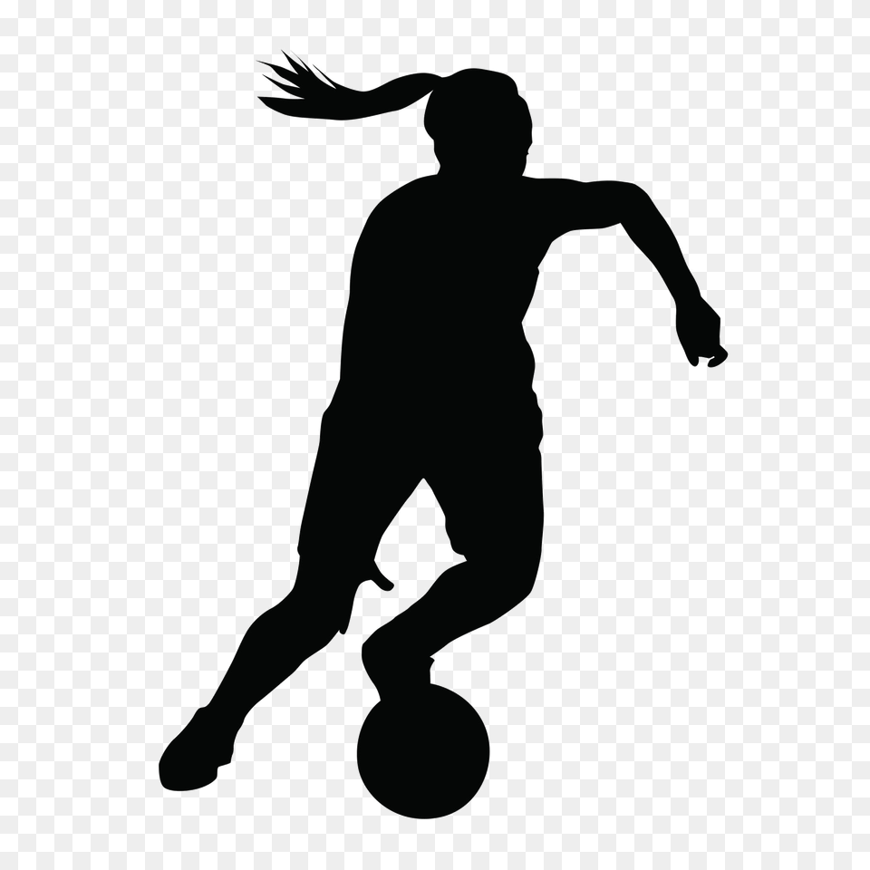 Collection Of Girl Soccer Player Silhouette Download Them, Person Free Png