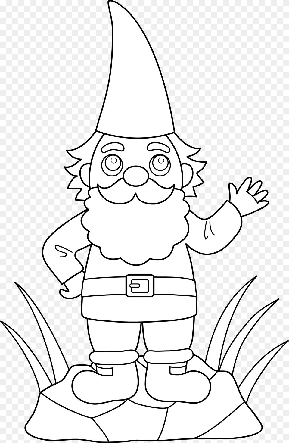 Collection Of Gnome Drawing Family On Coloring Book, Comics, Publication, Cartoon, Animal Free Png Download