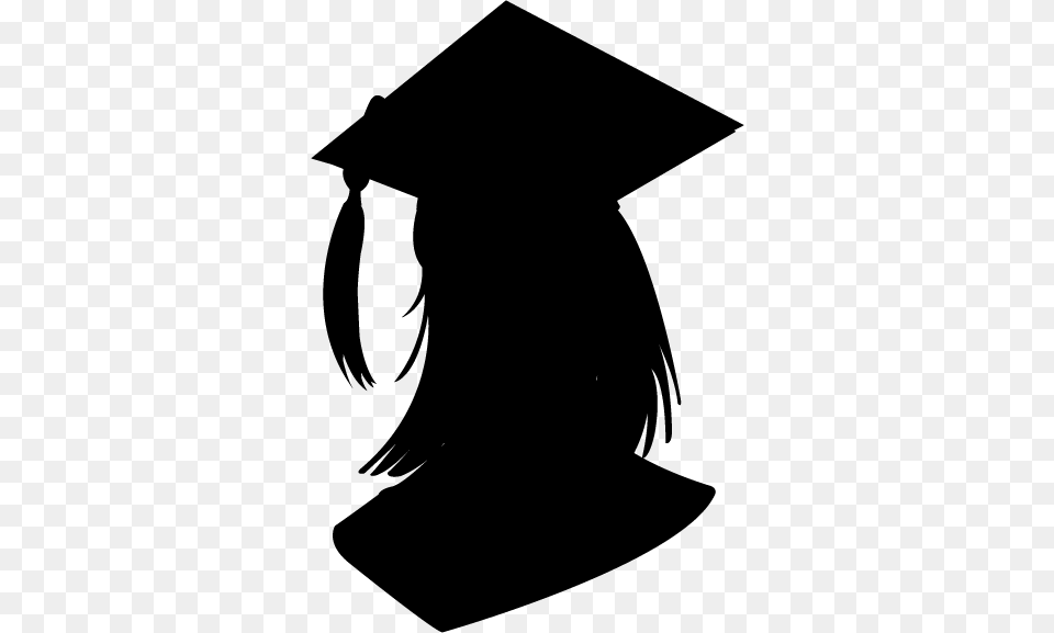 Collection Of Graduate Silhouette Clip Art Download Them And Try, Gray Free Png