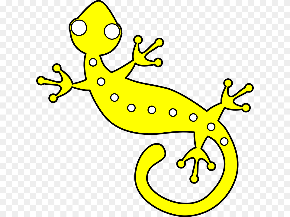 Collection Of Iguana Drawing Tiny Lizard Clip Art Black And White Gecko, Amphibian, Animal, Salamander, Wildlife Free Transparent Png