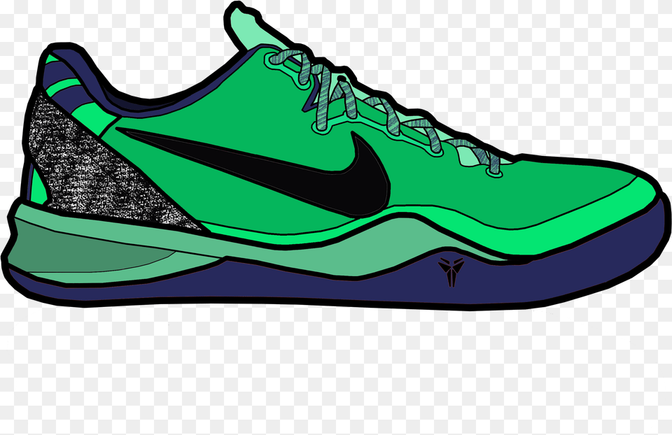 Collection Of Kobe Shoe Drawing Kobe 8 Drawing, Clothing, Footwear, Sneaker, Running Shoe Free Png