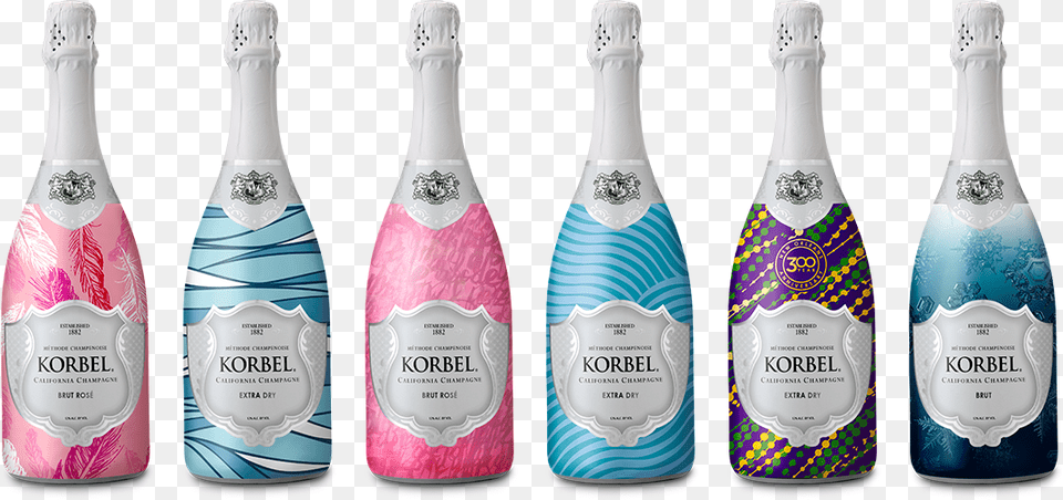Collection Of Korbel California Champagne Seasonal Glass Bottle, Beverage, Alcohol, Beer, Liquor Png Image