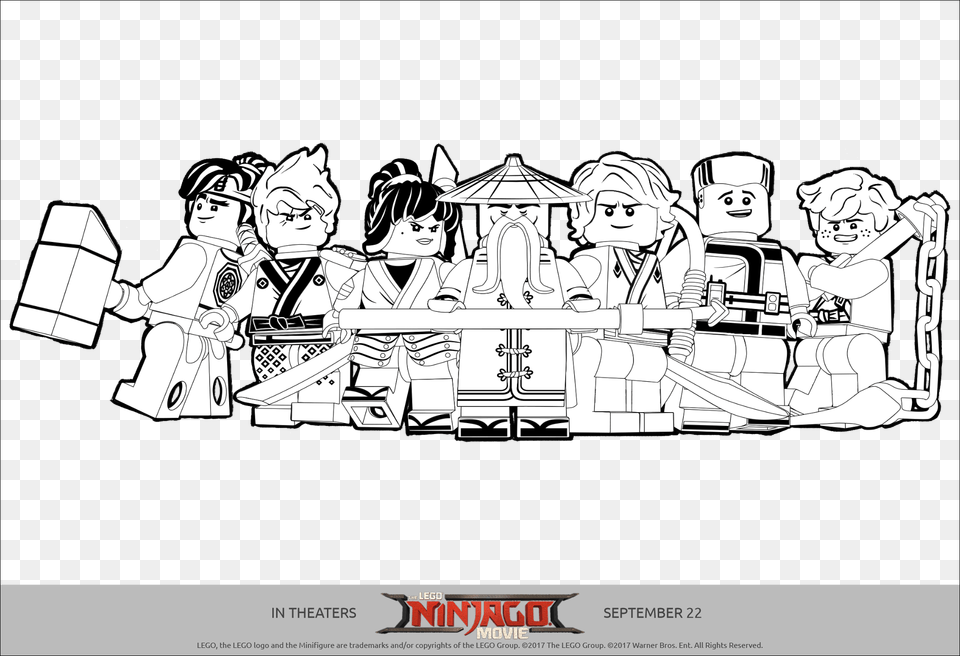 Collection Of Lego Ninjago Sons Of Garmadon Coloring Ninja Lego Ninjago Coloring Pages, Book, Comics, Publication, Baby Free Png Download