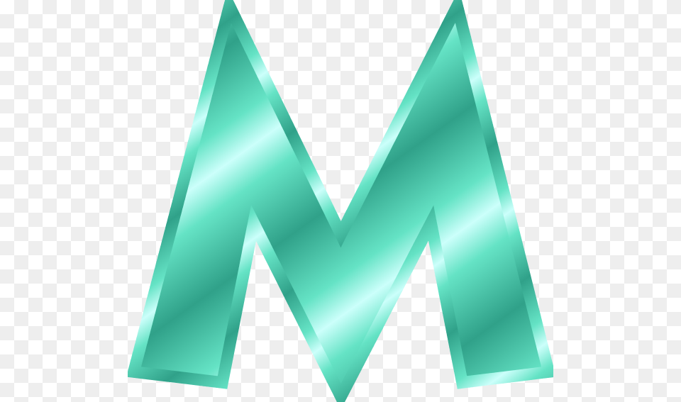 Collection Of Letter M Clipart Free Letter M Clipart, Green, Triangle Png Image