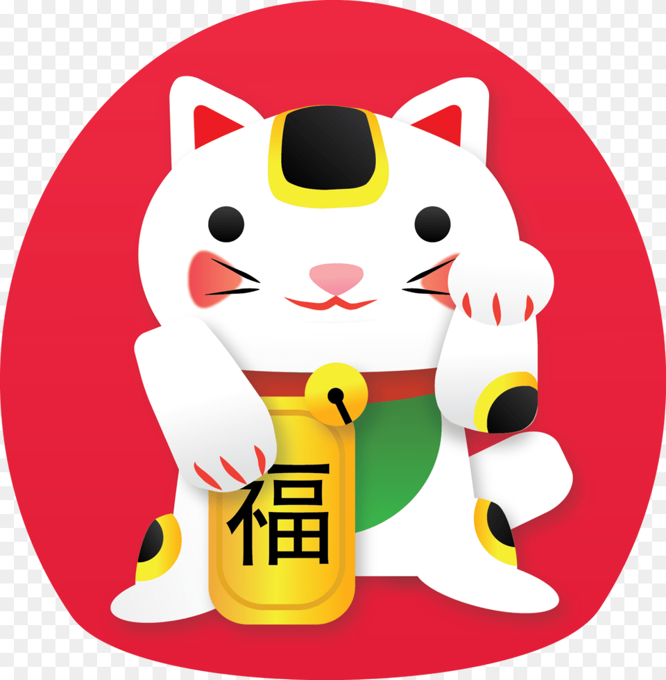 Collection Of Lucky Cat Clipart Chinese Lucky Cat, Winter, Snowman, Snow, Nature Free Png Download