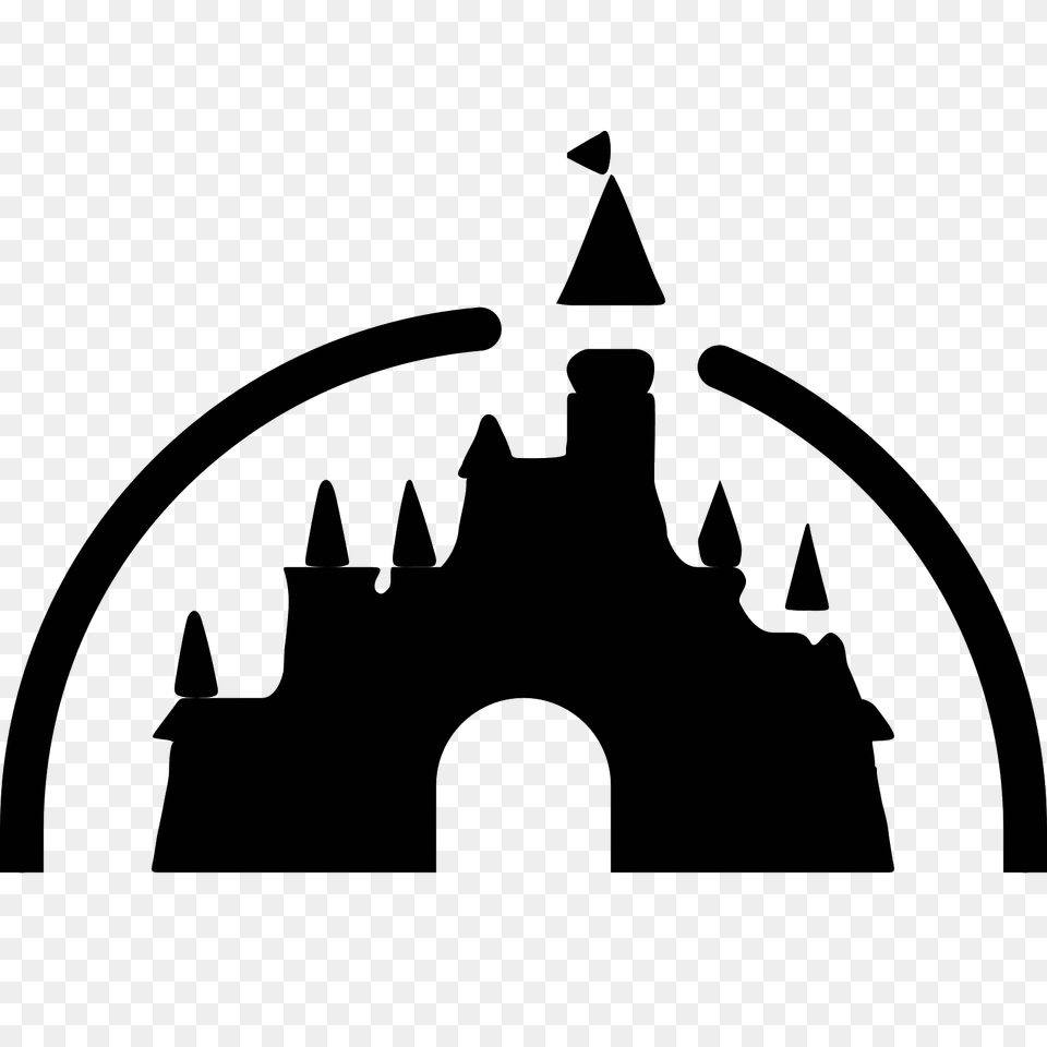 Collection Of Magic Kingdom Castle Silhouette Download Them, Gray Png