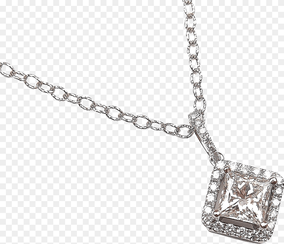 Collection Of Necklace Drawing Diamond Pendant Background, Accessories, Jewelry, Silver, Gemstone Png