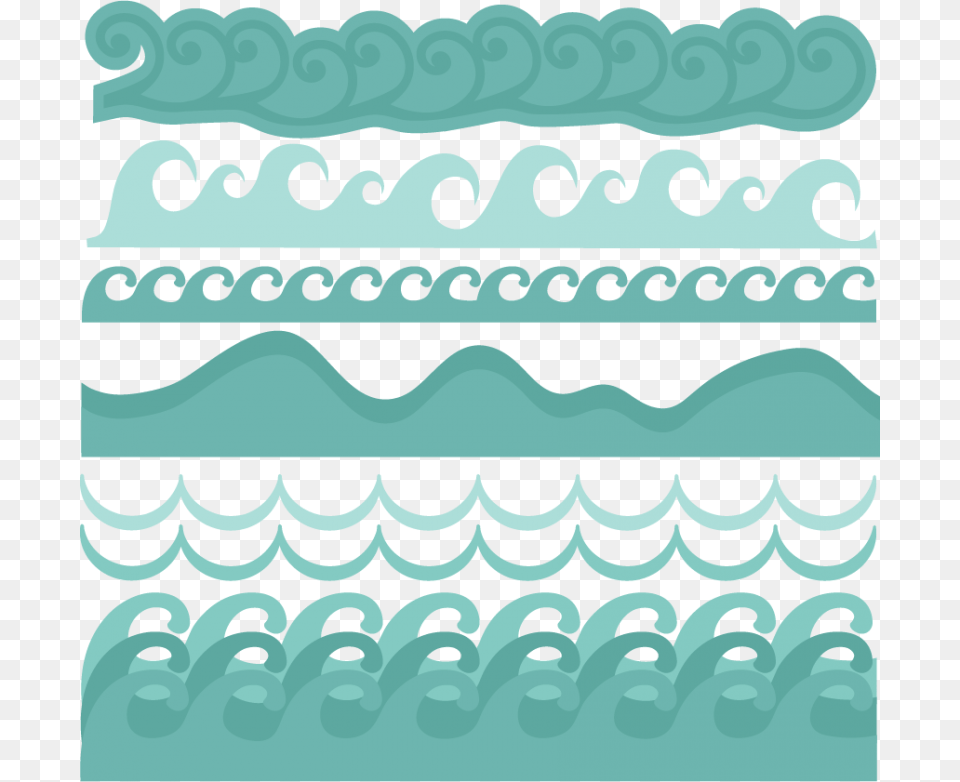 Collection Of Ocean Cute Waves Clip Art, Pattern, Graphics, Lace Png Image