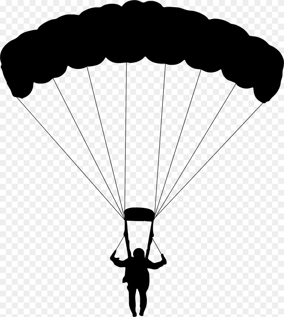 Collection Of Parachute Clipart Parachute Clipart, Gray Free Png