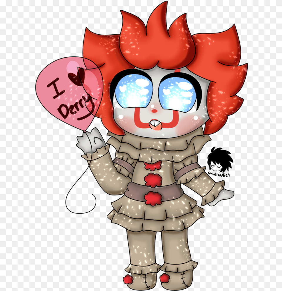 Collection Of Pennywise Drawing Clipart Download Pennywise Fan Art Cute, Baby, Book, Comics, Person Png Image