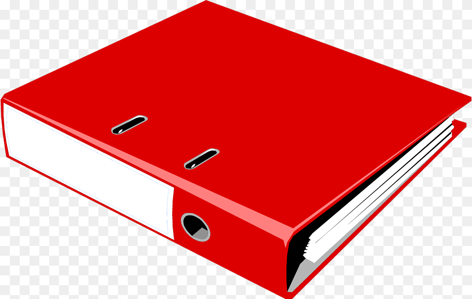 Collection Of Red Notebook Clip Art, File Binder Png