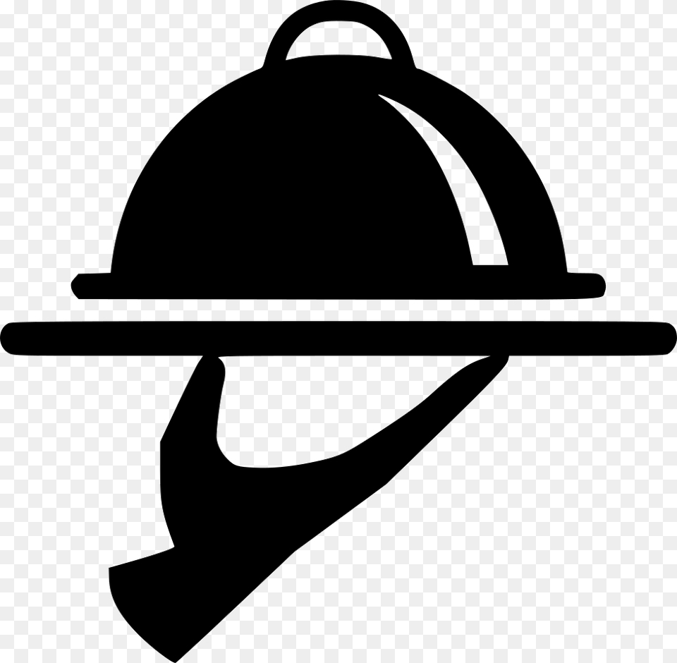 Collection Of Service Clipart Room Service Icon, Clothing, Hardhat, Helmet, Silhouette Png Image