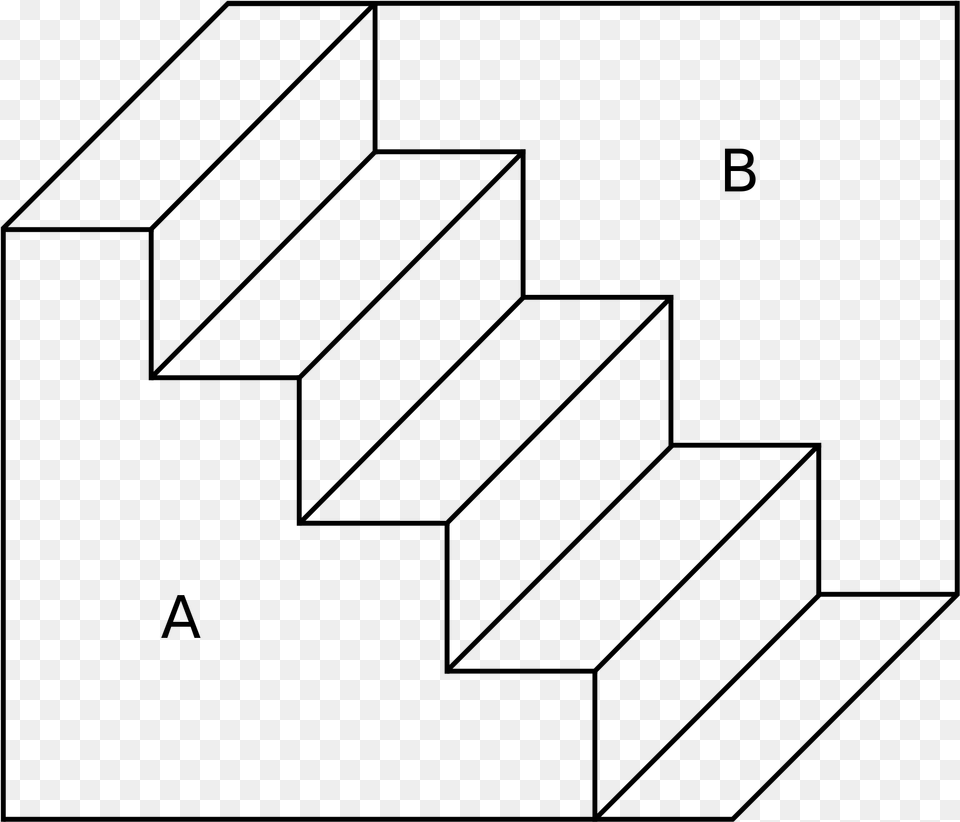 Collection Of Simple Stairs Drawing Simple Stairs Drawing, Gray Free Png
