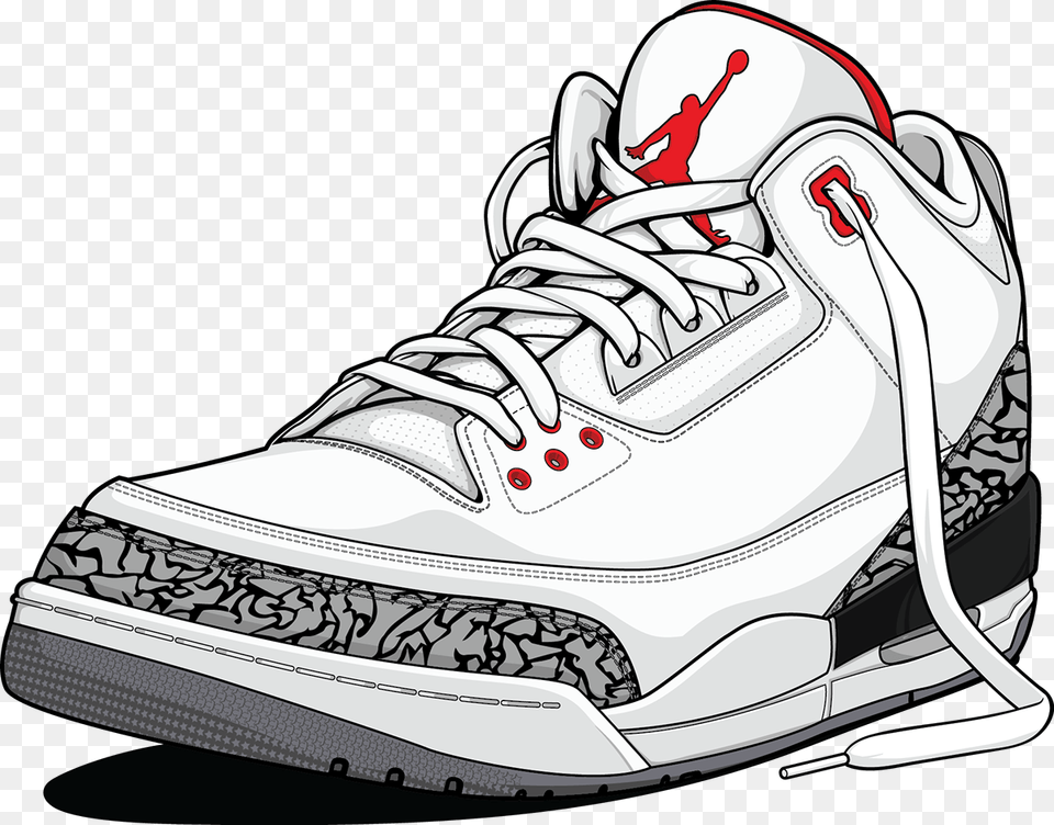Collection Of Sneaker Drawing Cartoon On Ubisafe Jordan Shoes Cartoon, Clothing, Footwear, Shoe, Baby Free Png