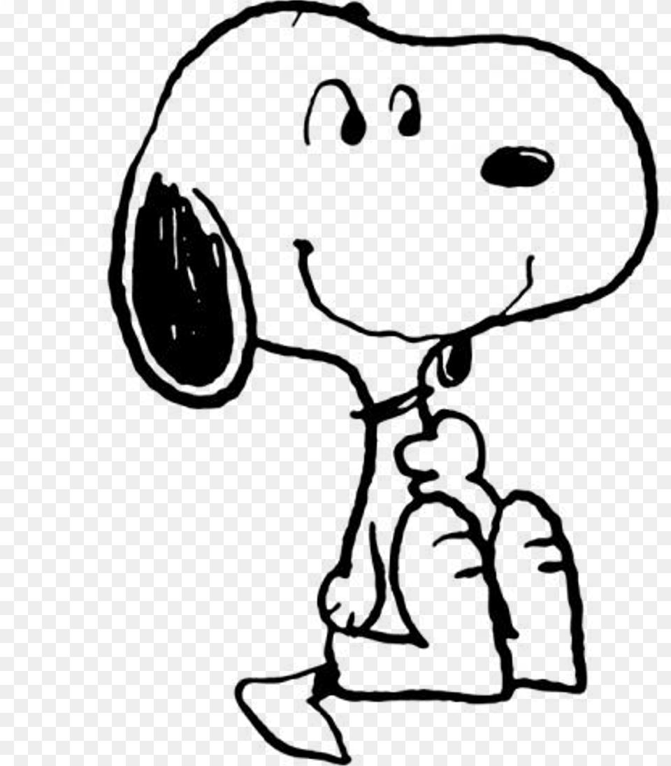 Collection Of Snoopy Clipart Happy Snoopy Clip Art, Gray Free Transparent Png