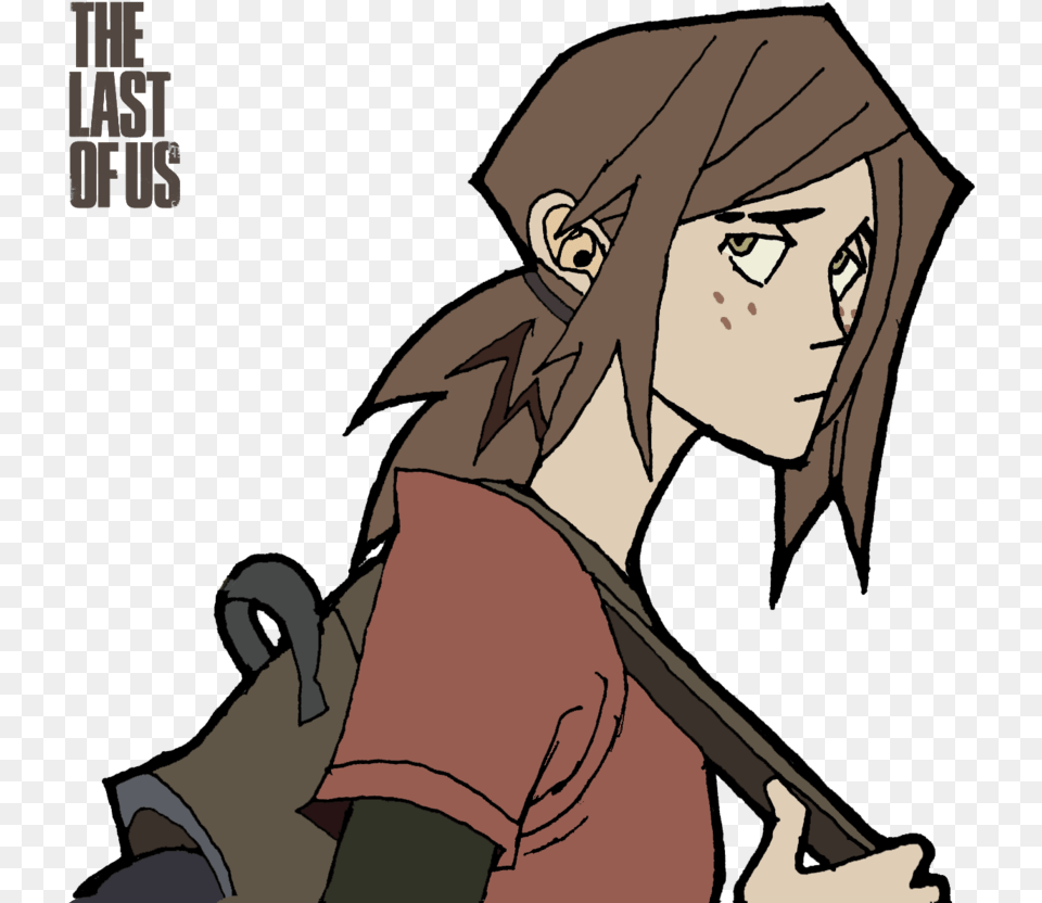 Collection Of Switchblade Drawing Ellies Ellie The Last Of Us Cartoon, Book, Comics, Publication, Person Png