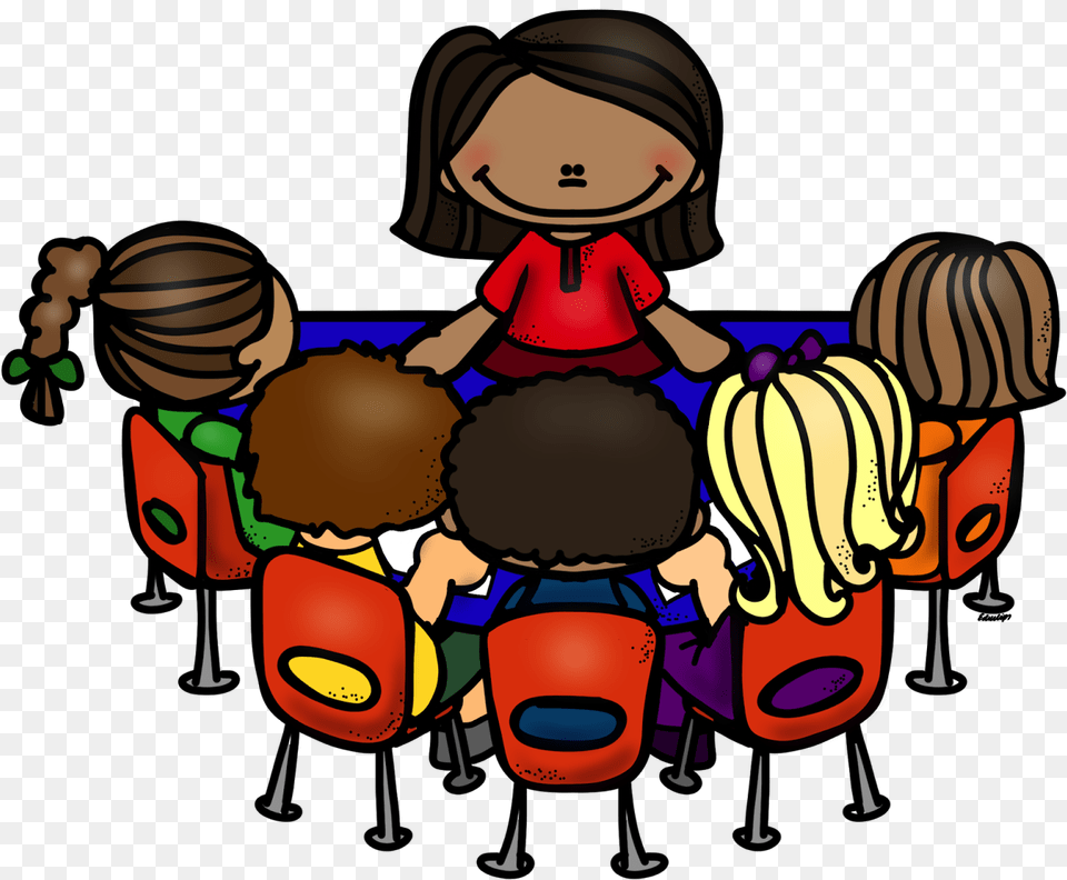 Collection Of Teacher Small Group Clipart Guided Reading Center Clipart, Crowd, People, Person, Baby Png Image
