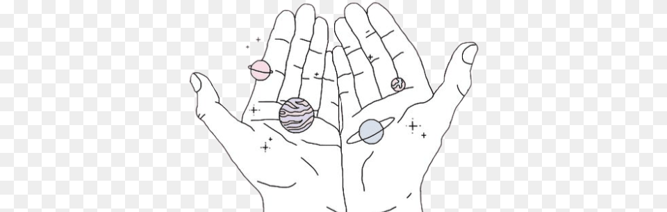 Collection Of Aesthetic Space Hands, Body Part, Finger, Hand, Person Free Transparent Png