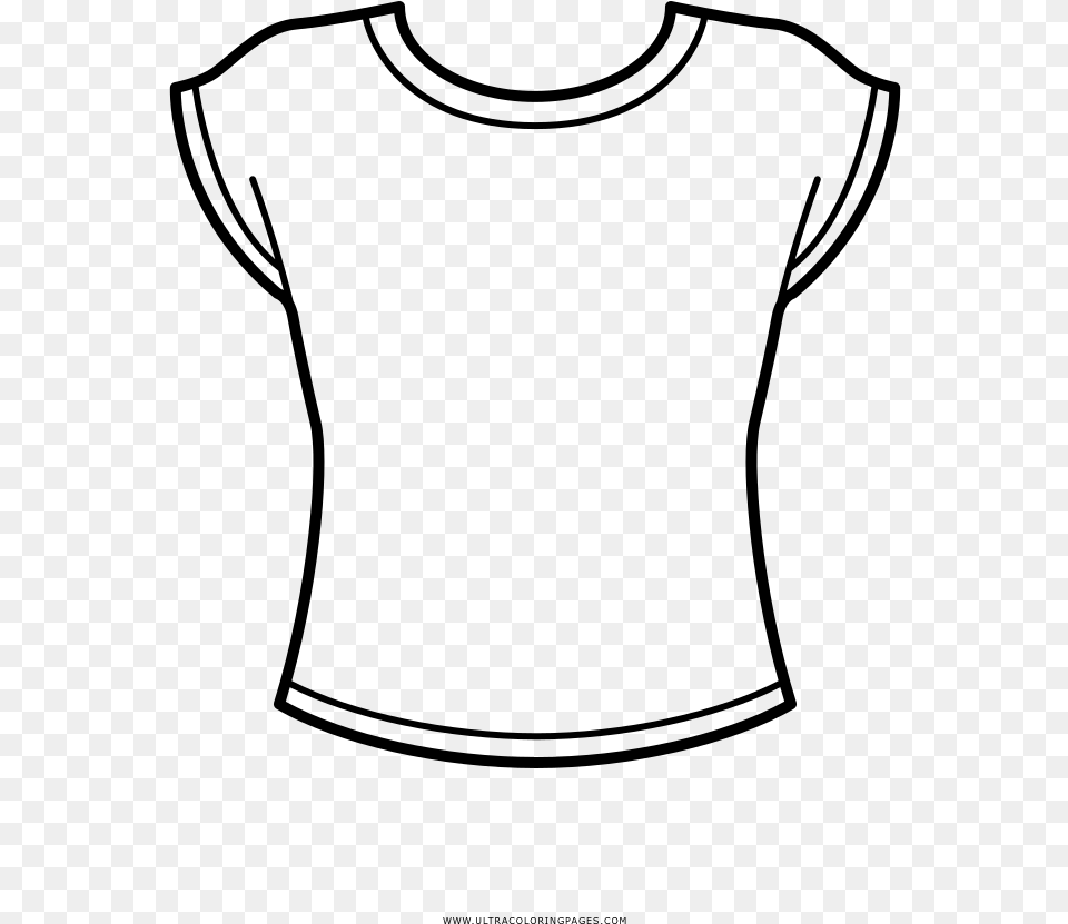 Collection Of Tshirt Drawing Plain White Download Shirt Drawing, Gray Png