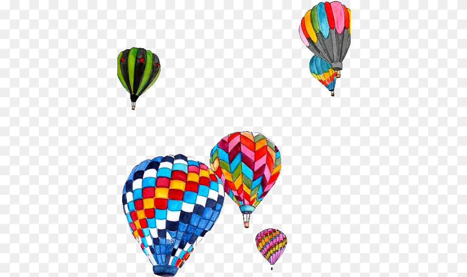 Collection Of Tumblr Hot Air Balloon Drawing Hot Air Balloon Transparent, Aircraft, Hot Air Balloon, Transportation, Vehicle Png