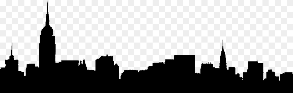 Collection Of Vector Skyline Cityscape Download Statue Of Liberty, Silhouette, Nature, Night, Outdoors Free Transparent Png
