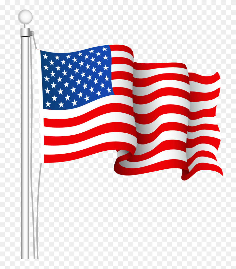 Collection Of Waving American Flag Drawing American Flag Clipart, American Flag Free Png Download