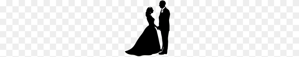 Collection Of Wedding Couple Silhouette Clip Art Download Them, Clothing, Dress, Formal Wear, Adult Free Png