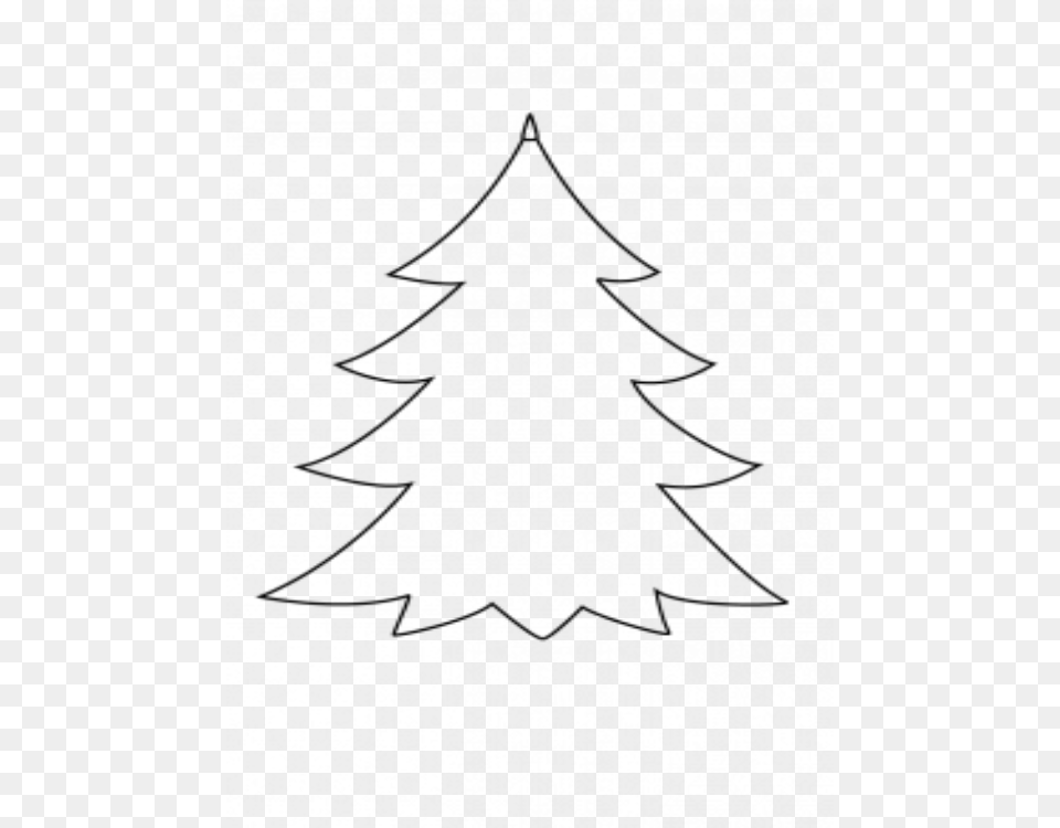 Collection Of Xmas Tree Drawing Simple Spruce Tree Drawing Easy, Gray Free Png Download