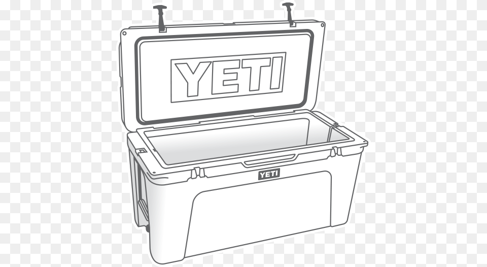 Collection Of Yeti Cooler Drawing Open Yeti Cooler Drawing, Appliance, Device, Electrical Device, First Aid Free Png