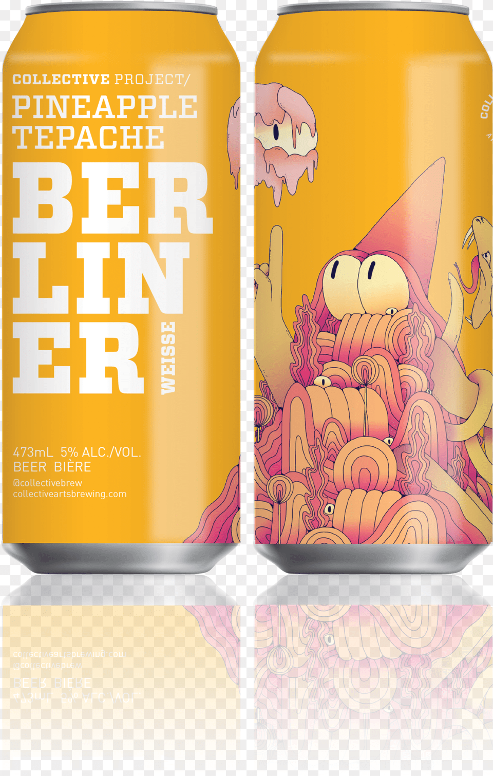 Collective Arts Pineapple Tepache Berliner Illustration, Can, Tin Free Transparent Png