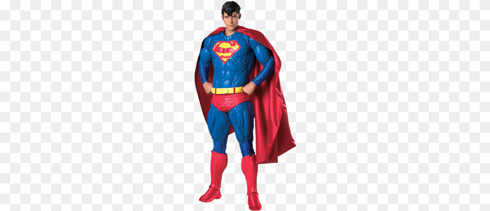 Collectors Edition Adult Superman Costume Superman Costume, Cape, Clothing, Person, Male Png