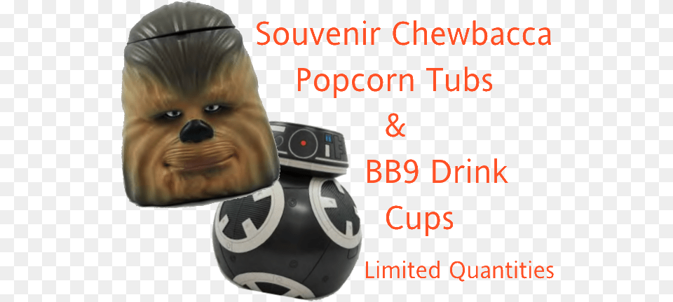 Collectors Tickets Souvenir Chewbacca Head Popcorn Chewbacca, Jar Free Png