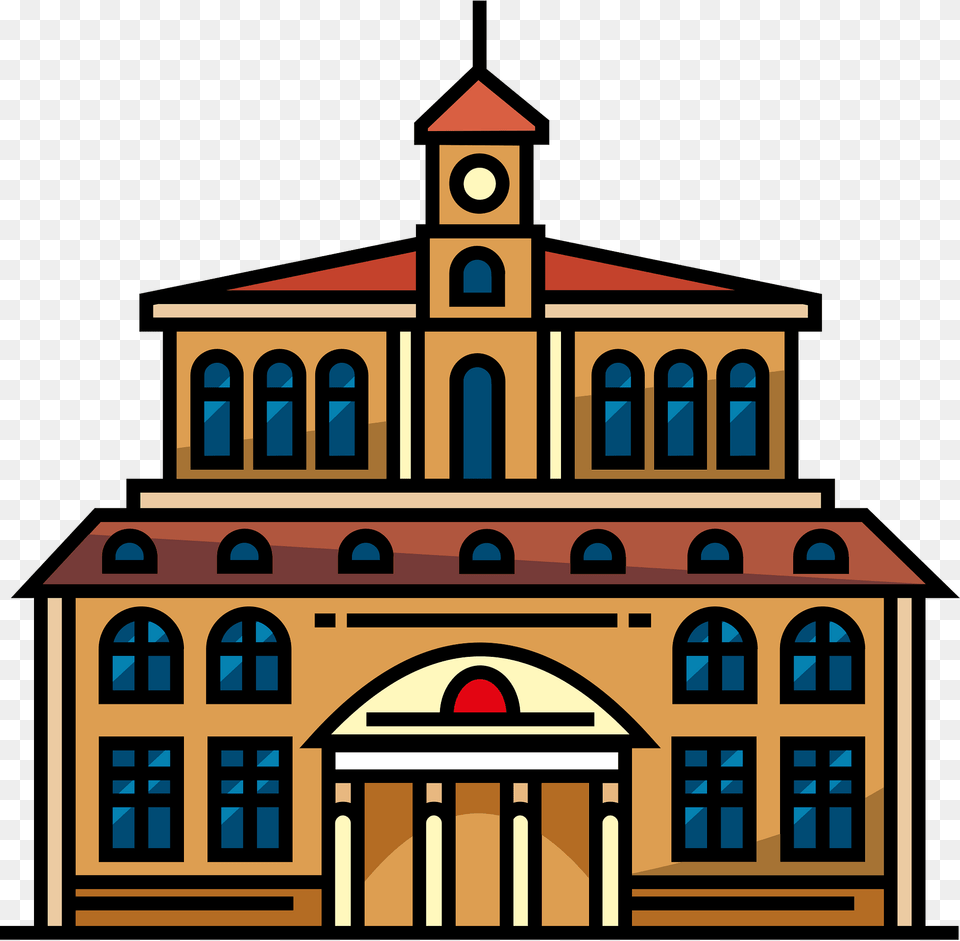 College Building Clipart, Tower, Architecture, Clock Tower, Church Free Png Download