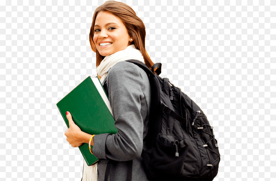 College Girl In, Hand, Finger, Coat, Clothing Free Transparent Png