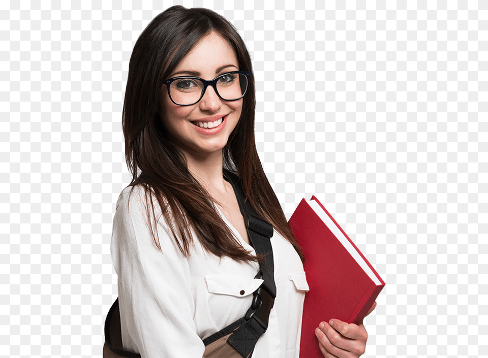 College Girl Student, Accessories, Reading, Person, Glasses Png Image
