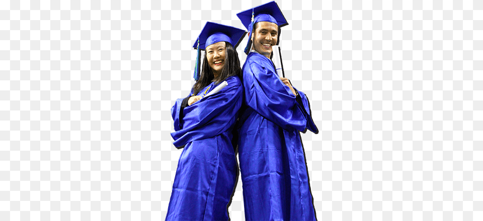 College Graduates In Caps And Gowns College, Graduation, People, Person, Adult Free Transparent Png