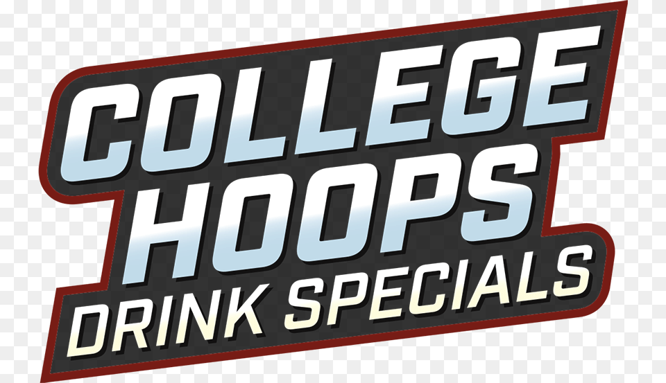 College Hoops Drink Specials Sign, Scoreboard, Text Png Image