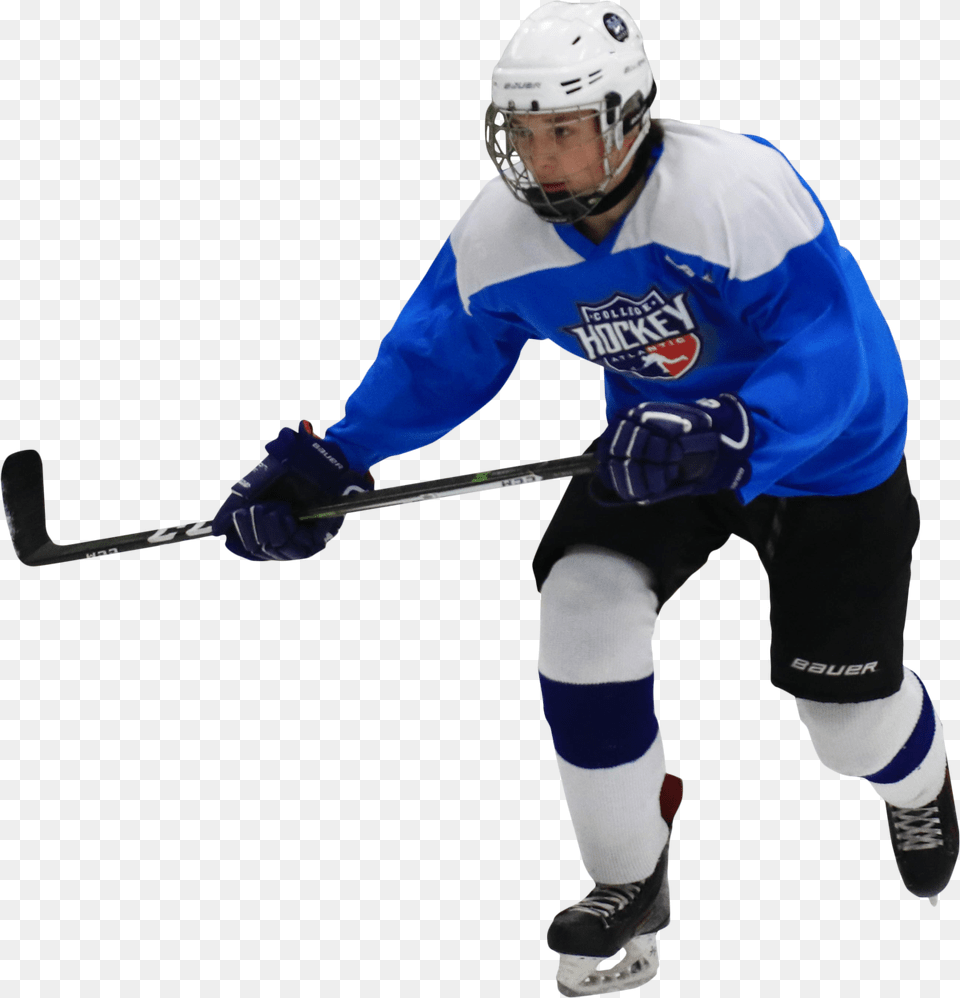 College Ice Hockey, Clothing, Glove, Helmet, Person Free Transparent Png