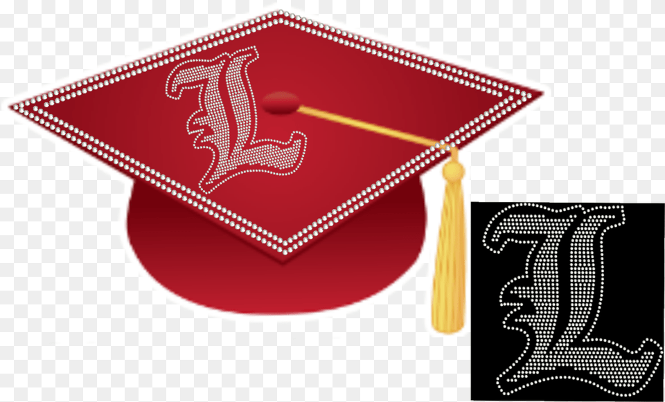 College Logo Rhinestone Graduation Cap Louisville Seven Ball, People, Person, Text Free Transparent Png