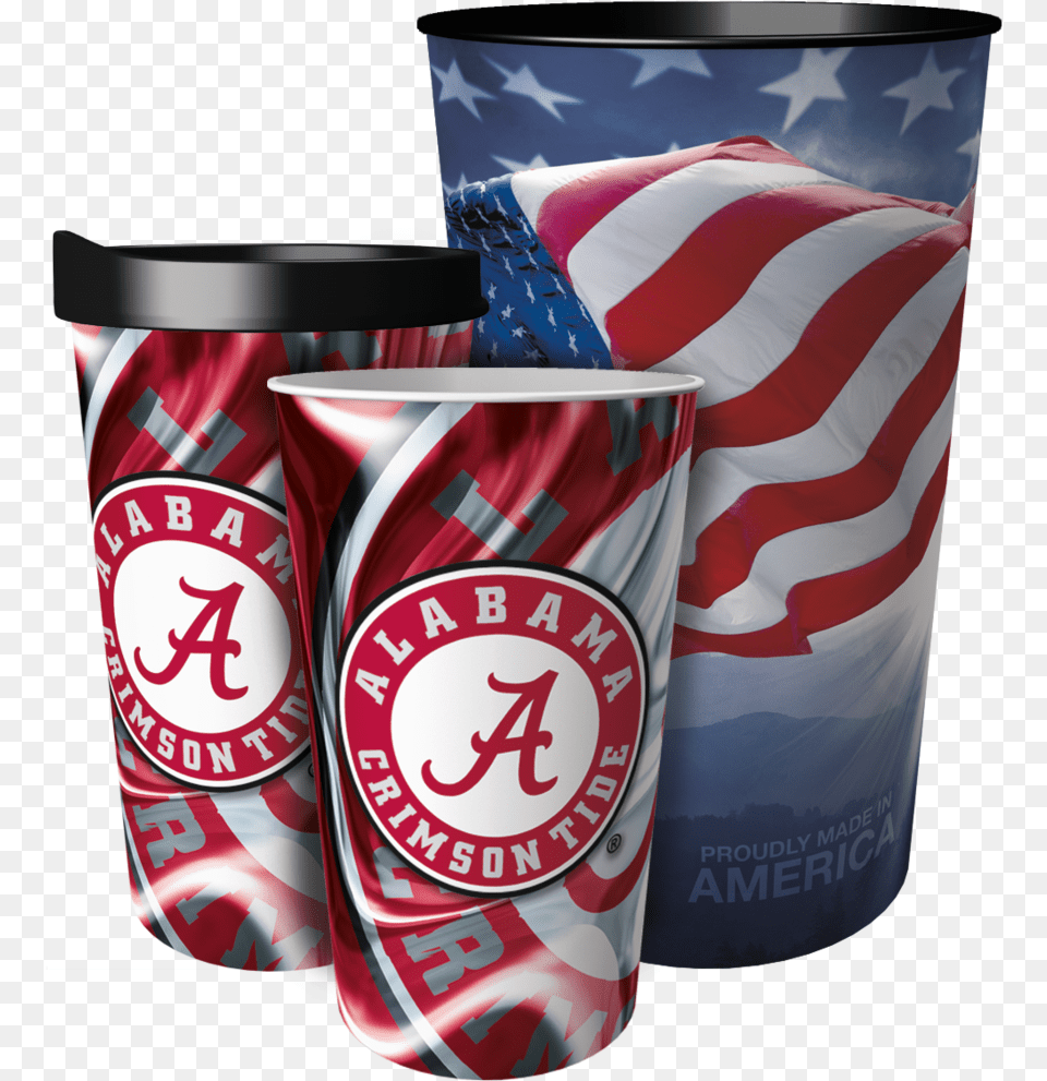 College Ncaa Alabama Crimson Tide Bucket 5 Quart, Flag, Can, Tin Png Image