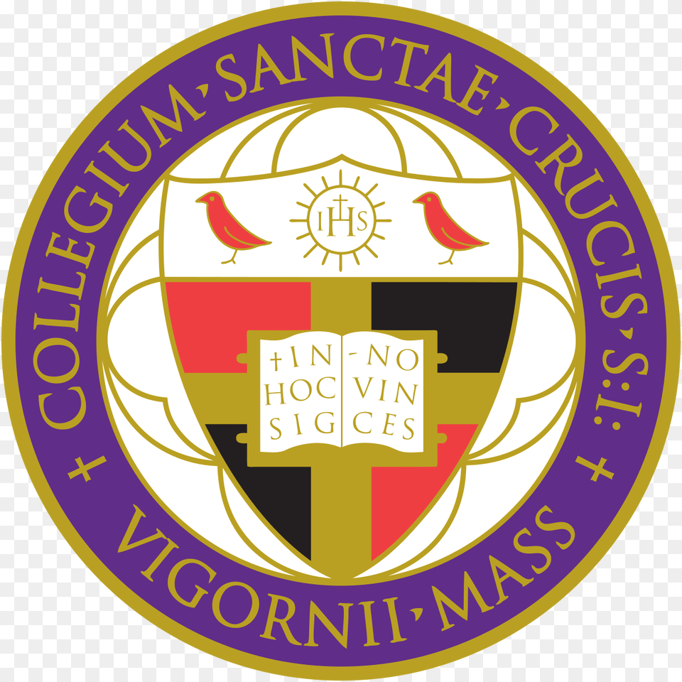 College Of The Holy Cross, Badge, Logo, Symbol, Animal Free Transparent Png