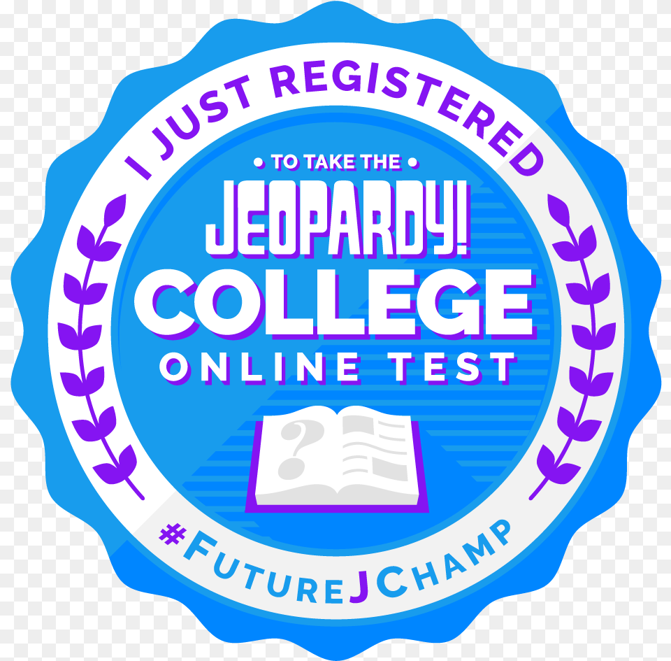 College Online Test Registration Badge, Logo, Symbol, Sticker Png