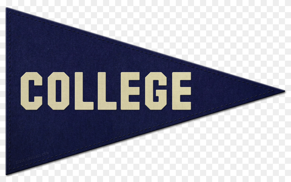 College Pennant Clipart, Triangle, Logo, Text Free Png Download