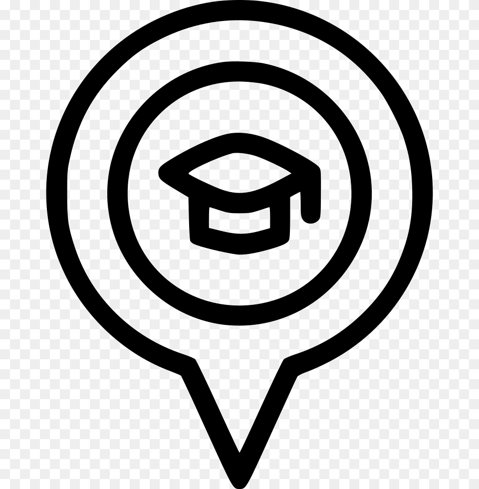 College School University Location Mapmarker Pin Comments School Location Icon, Stencil, Ammunition, Grenade, Weapon Png Image