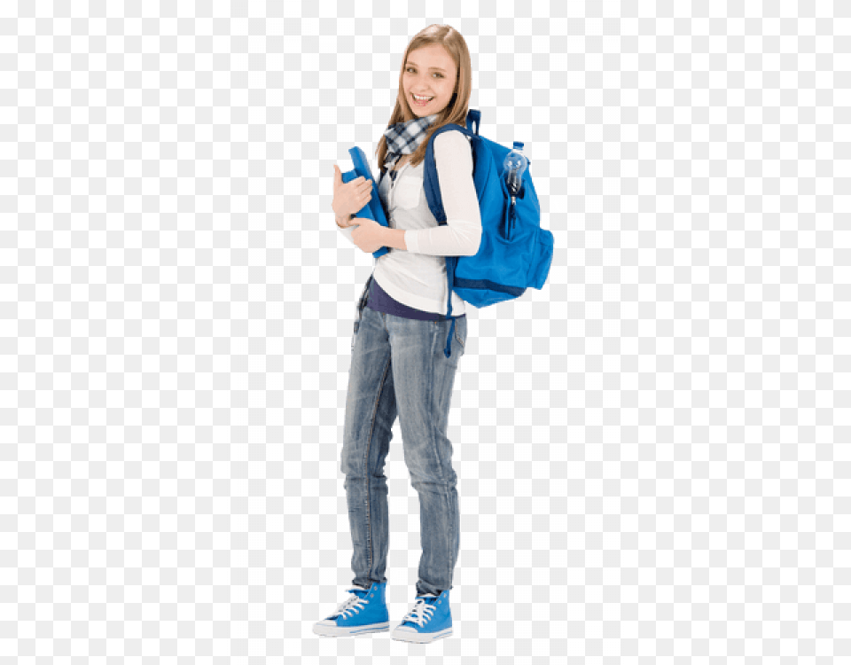 College Student Walking College Student Walking, Accessories, Person, Pants, Teen Free Transparent Png