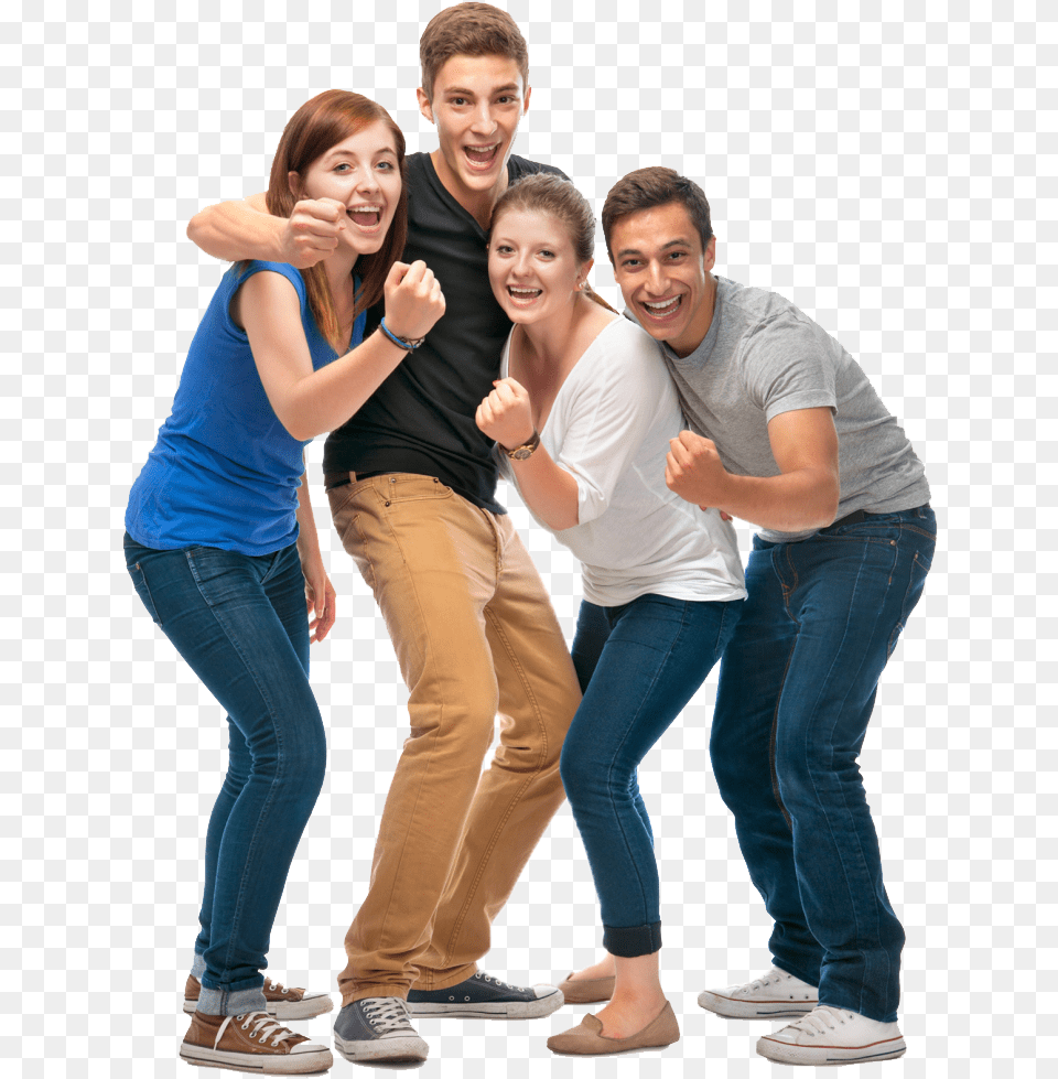 College Students White Background, Jeans, Footwear, Pants, Clothing Free Png